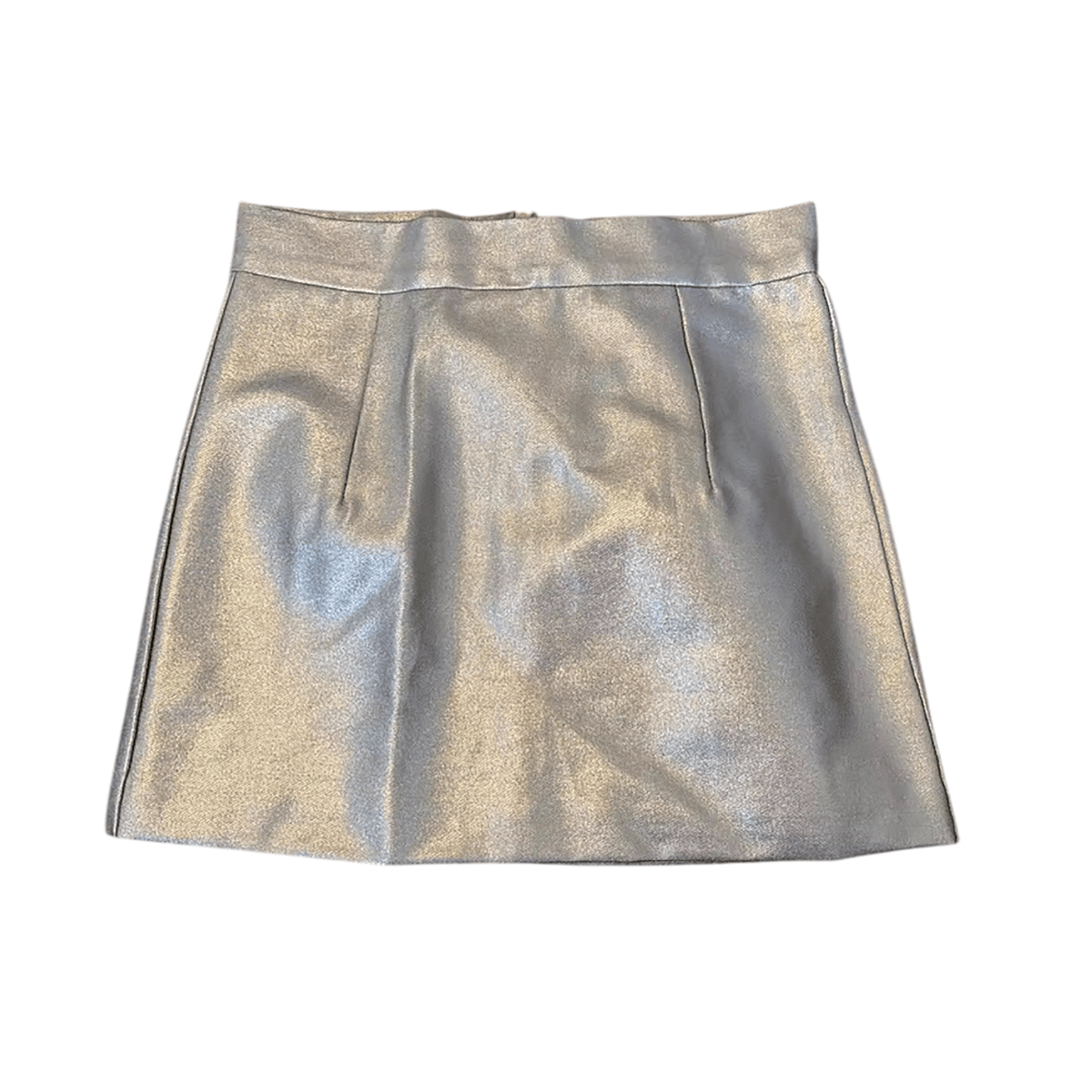 Tweenstyle Girls Skirts Gold / 7 Tweenstyle Girls Zip Back Mini Skirt - Gold