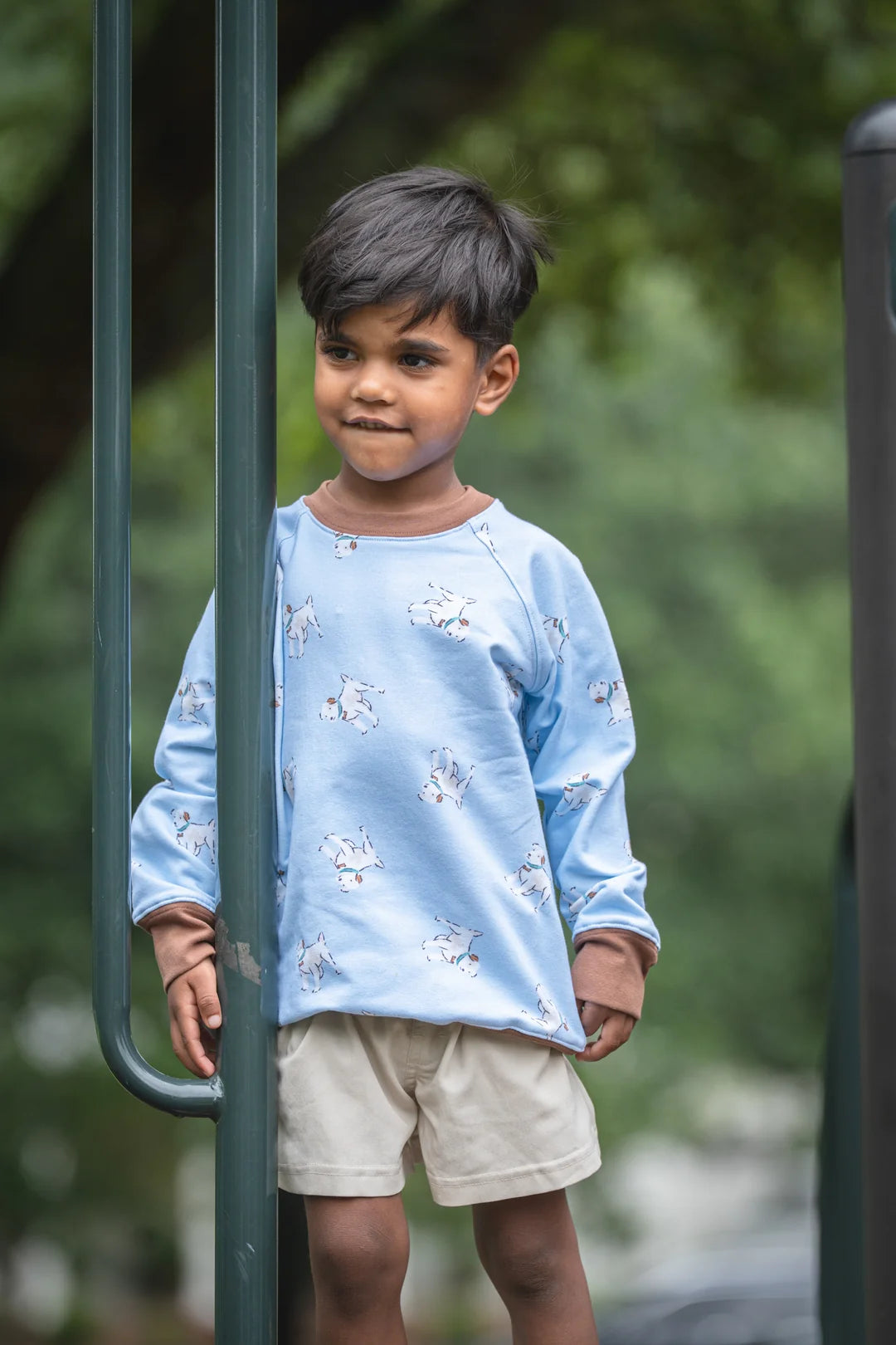 The Oaks ApparelThe Oaks Apparel Boy's Bluebell Pups SweatshirtBabysupermarket