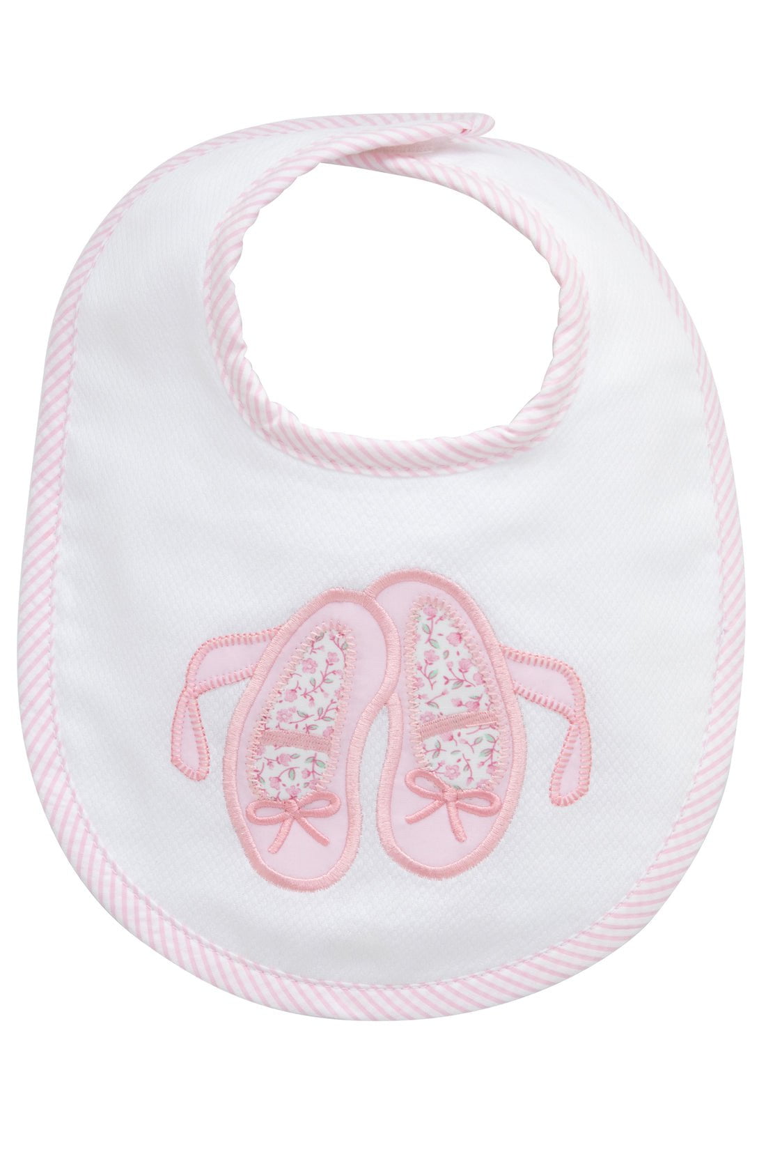3 Marthas Ballet Shoes Applique Medium Bib