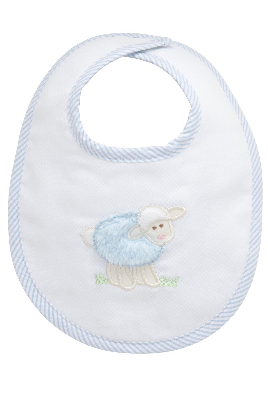 3 Marthas Apparel & Gifts Blue 3 Marthas Lamb Applique Burp Cloth