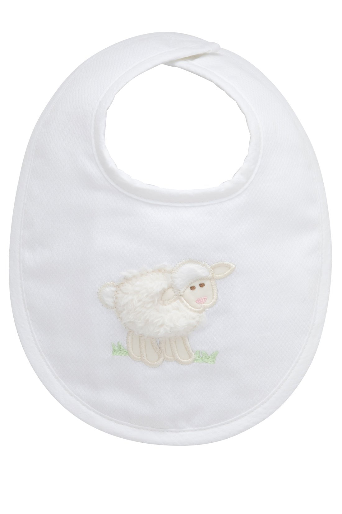 3 Marthas Apparel & Gifts White 3 Marthas Lamb Applique Burp Cloth