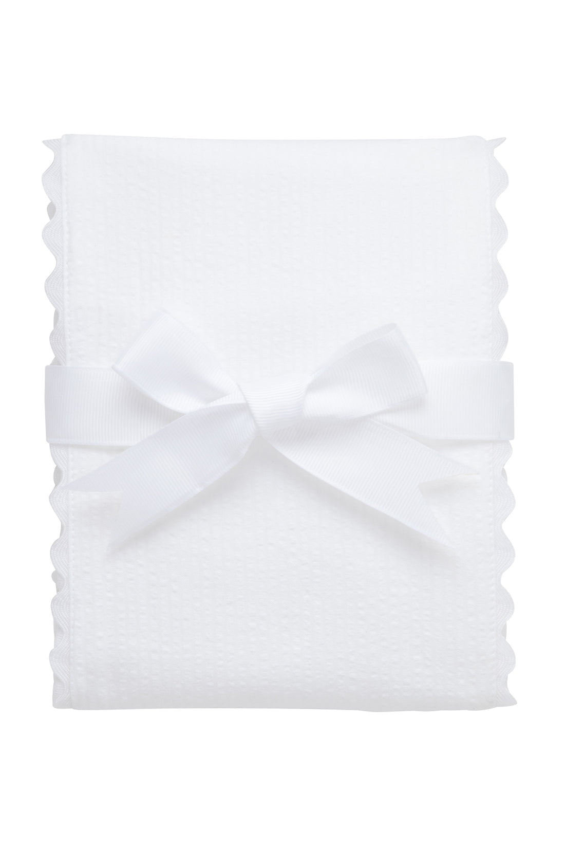 3 Marthas Seersucker Stripe Fancy Fabric Burp