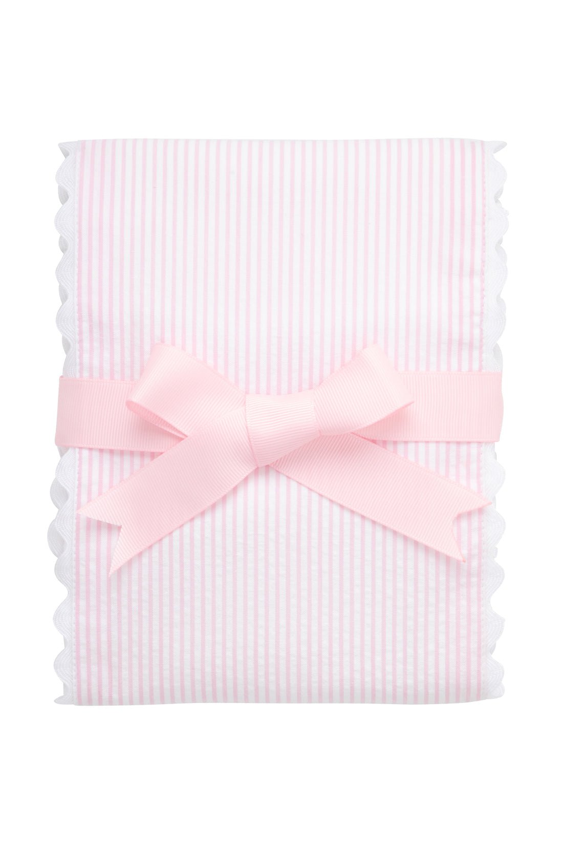 3 Marthas Seersucker Stripe Fancy Fabric Burp