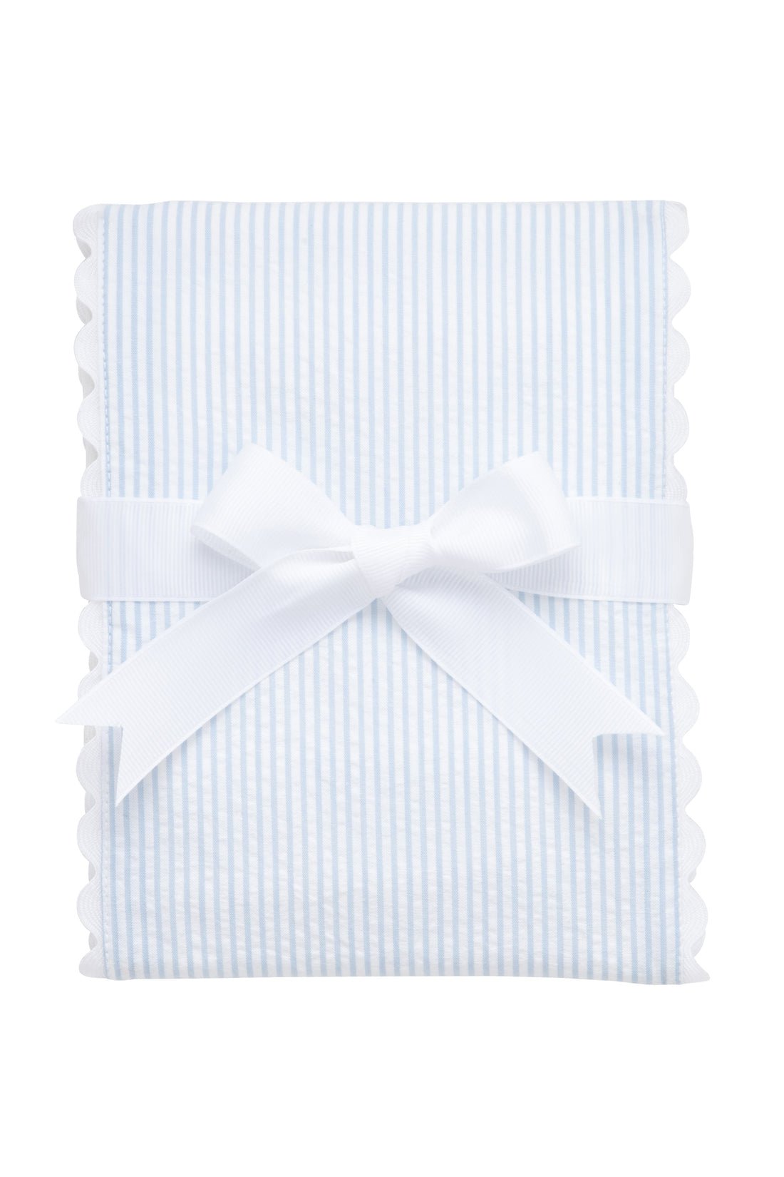 3 Marthas Seersucker Stripe Fancy Fabric Burp