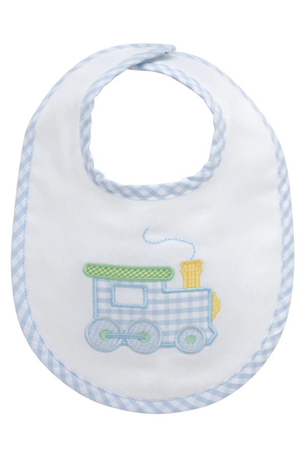 3 Marthas Train Applique Medium Bib