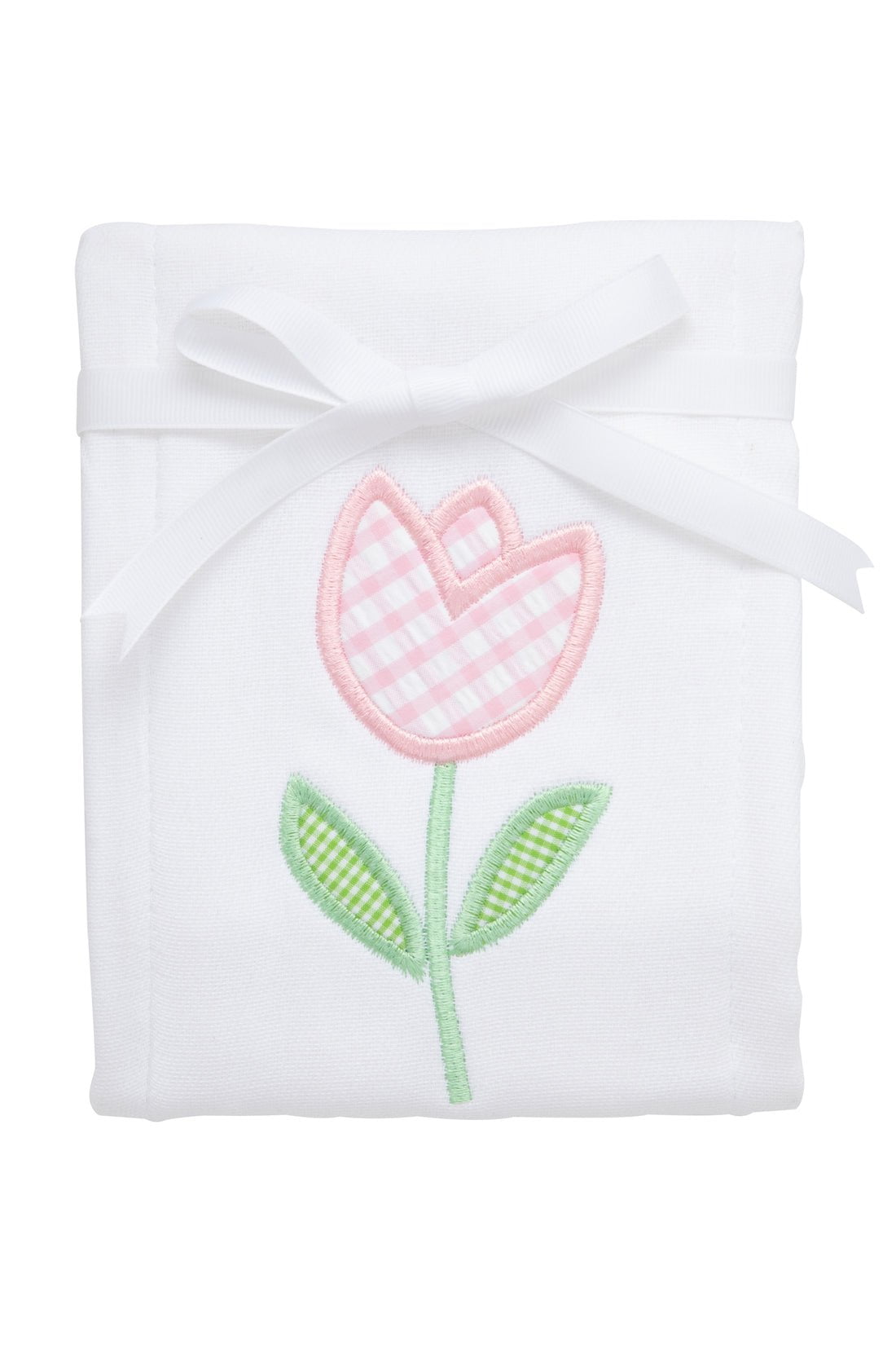 3 Marthas Tulip Applique Burp Cloth