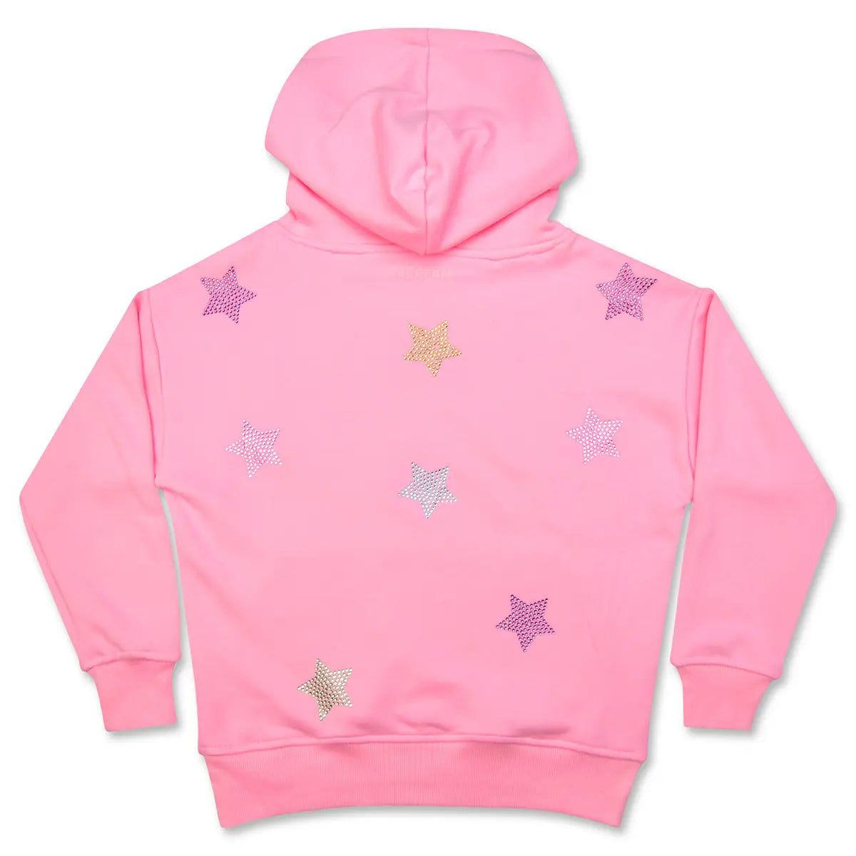 Iscream Girls Sparkling Stars Pink Hoodie Sweatshirt