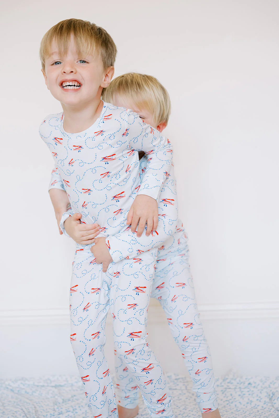 Uptown Baby Long Sleeve Pajamas - Airplanes