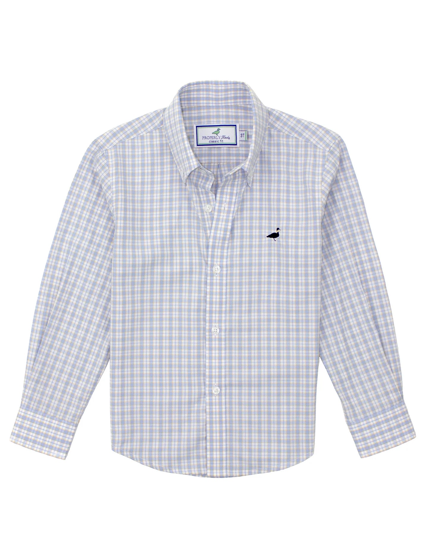 Properly Tied Boys Seasonal Sportshirt - Drift