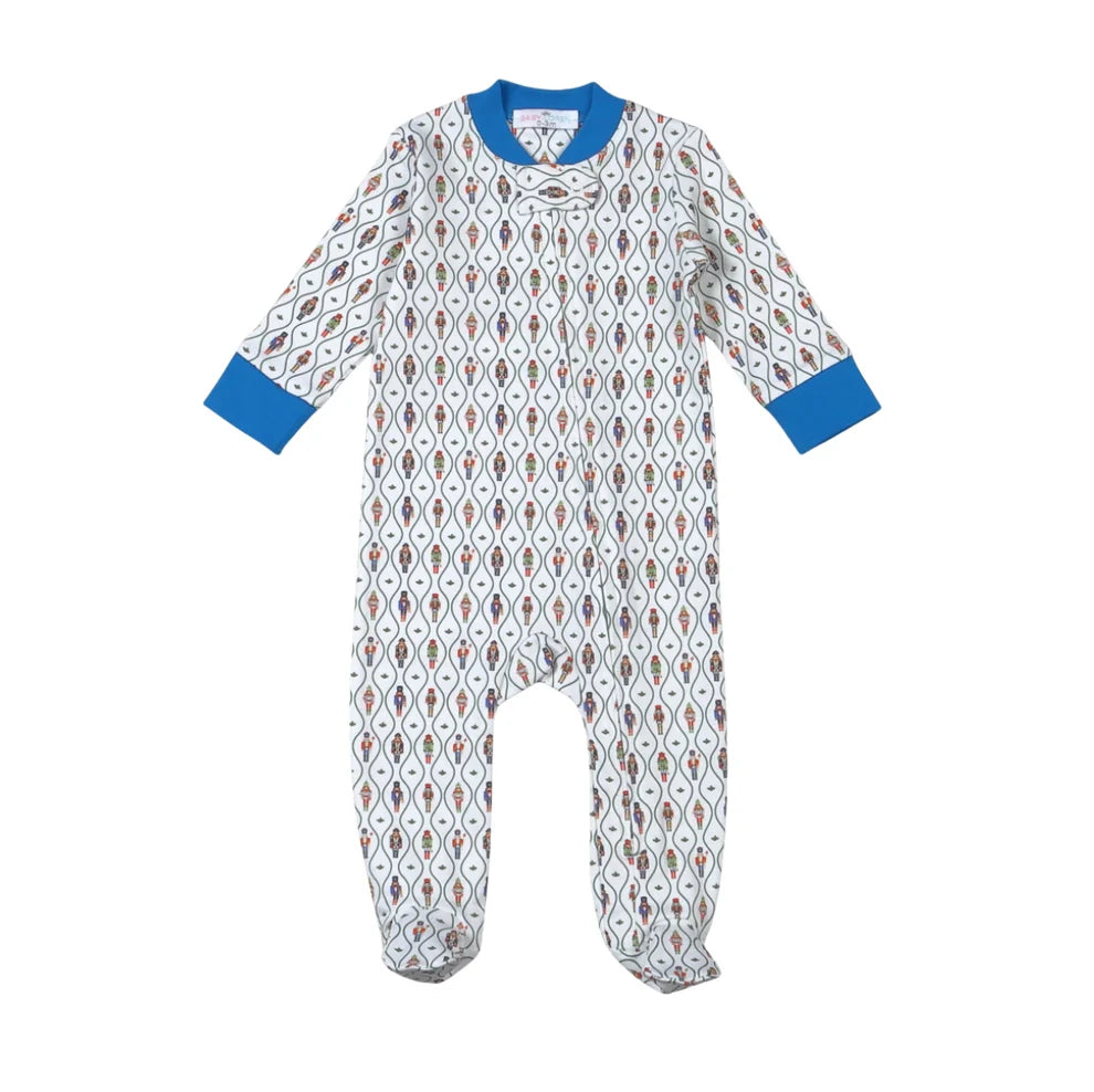 Baby Loren Boys Nutcracker Zipper Footie