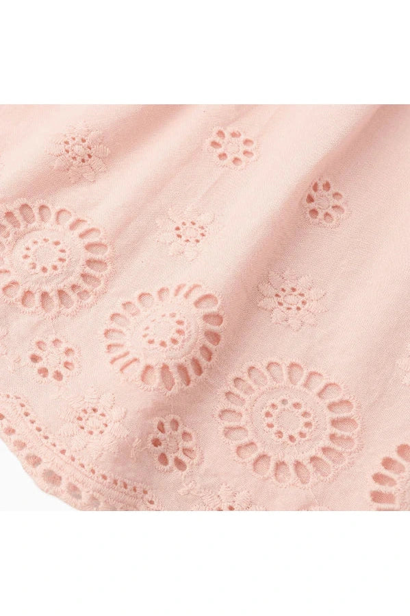 Makemake Organics Blush Eyelet Pant Set