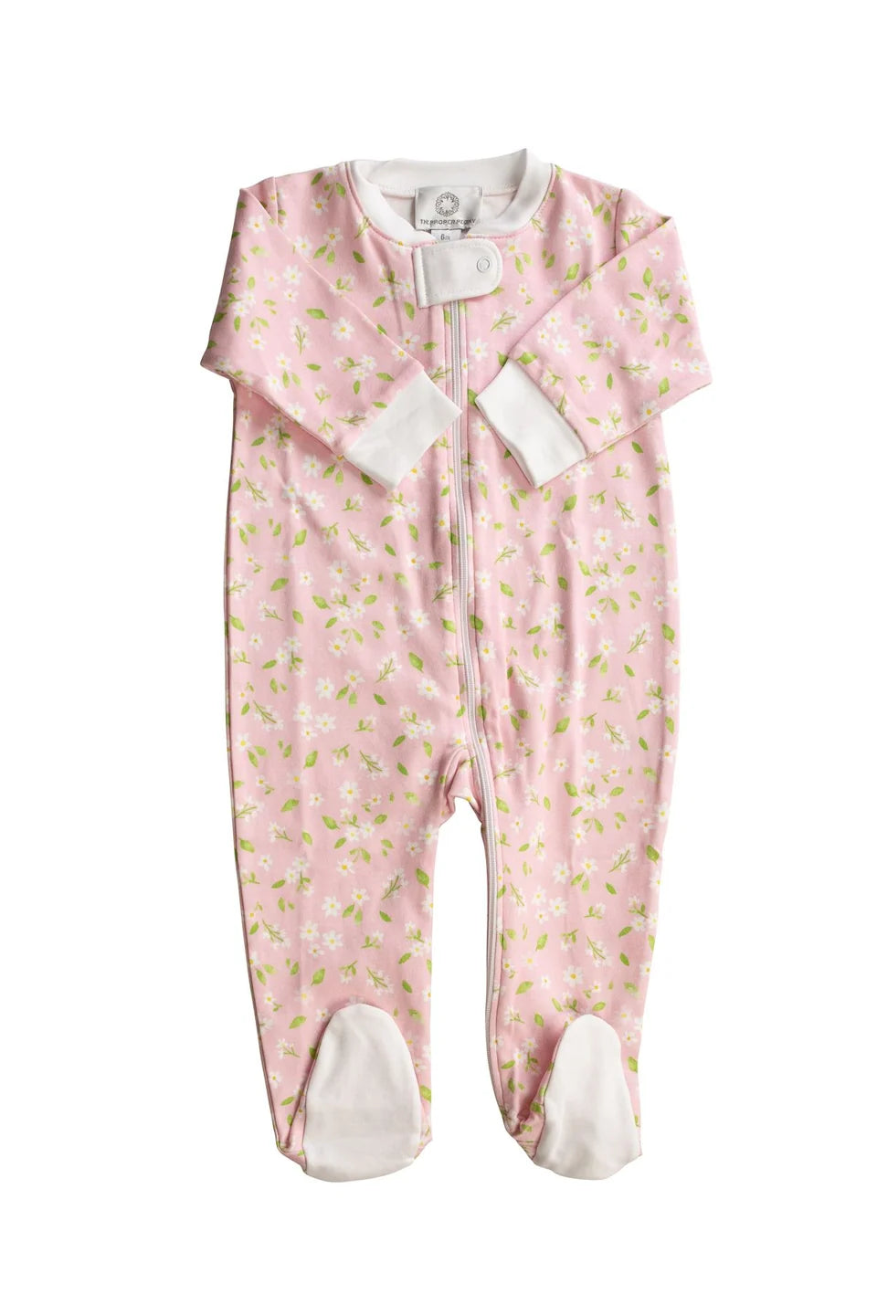 Proper PeonyProper Peony Footed Zipper PJ - Pink PetalBabysupermarket
