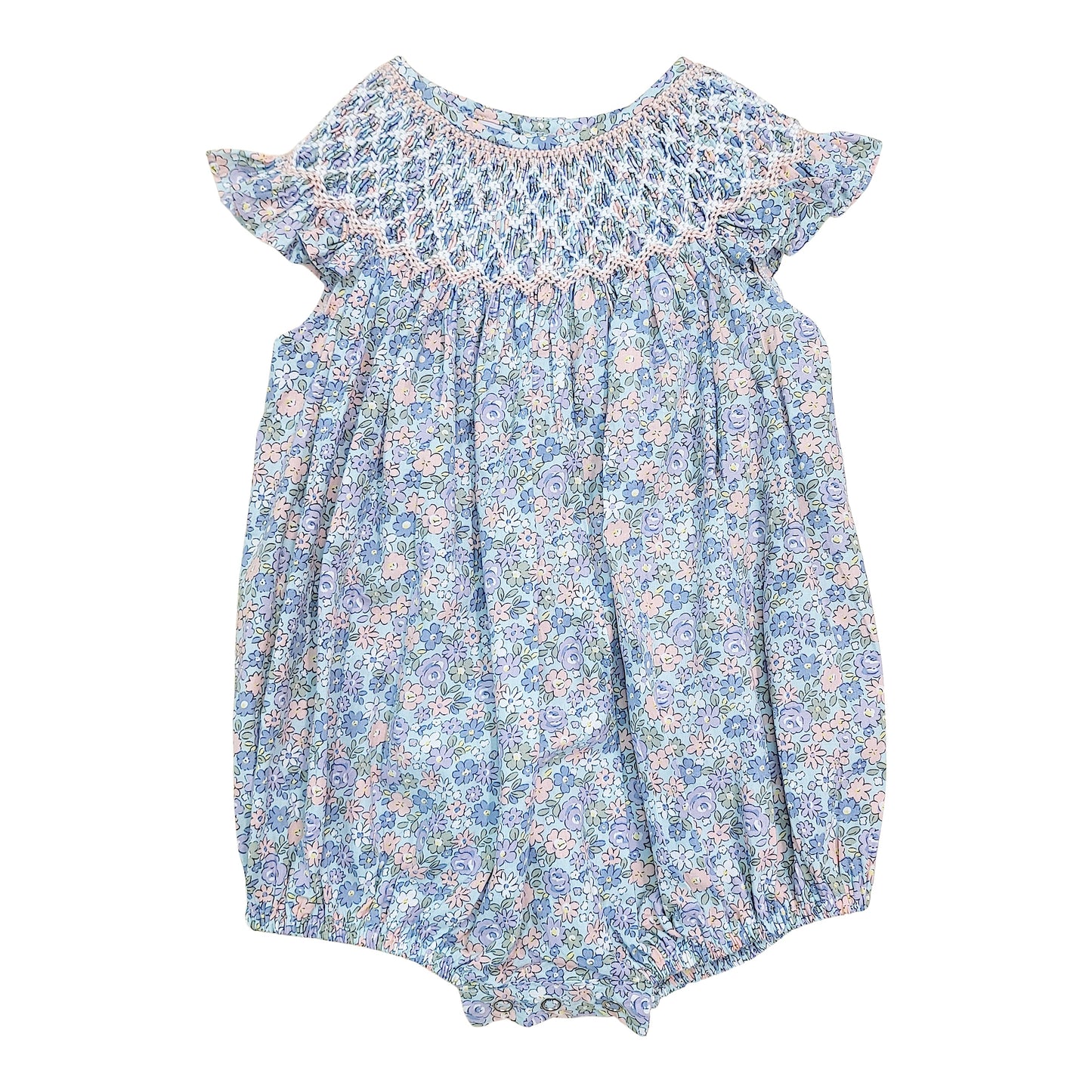 Sweet Dreams Natalie Multi Floral Smocked Bubble