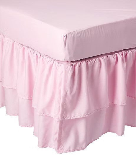 American Baby Company Dust Ruffles Pink American Baby Double Ruffle Crib Skirt