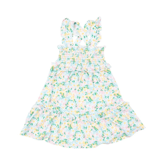 Angel Dear Apparel & Gifts Color Fill Daisies / 2 Toddler Angel Dear Color Fill Daisies Smocked Ruffled Tiered Sundress