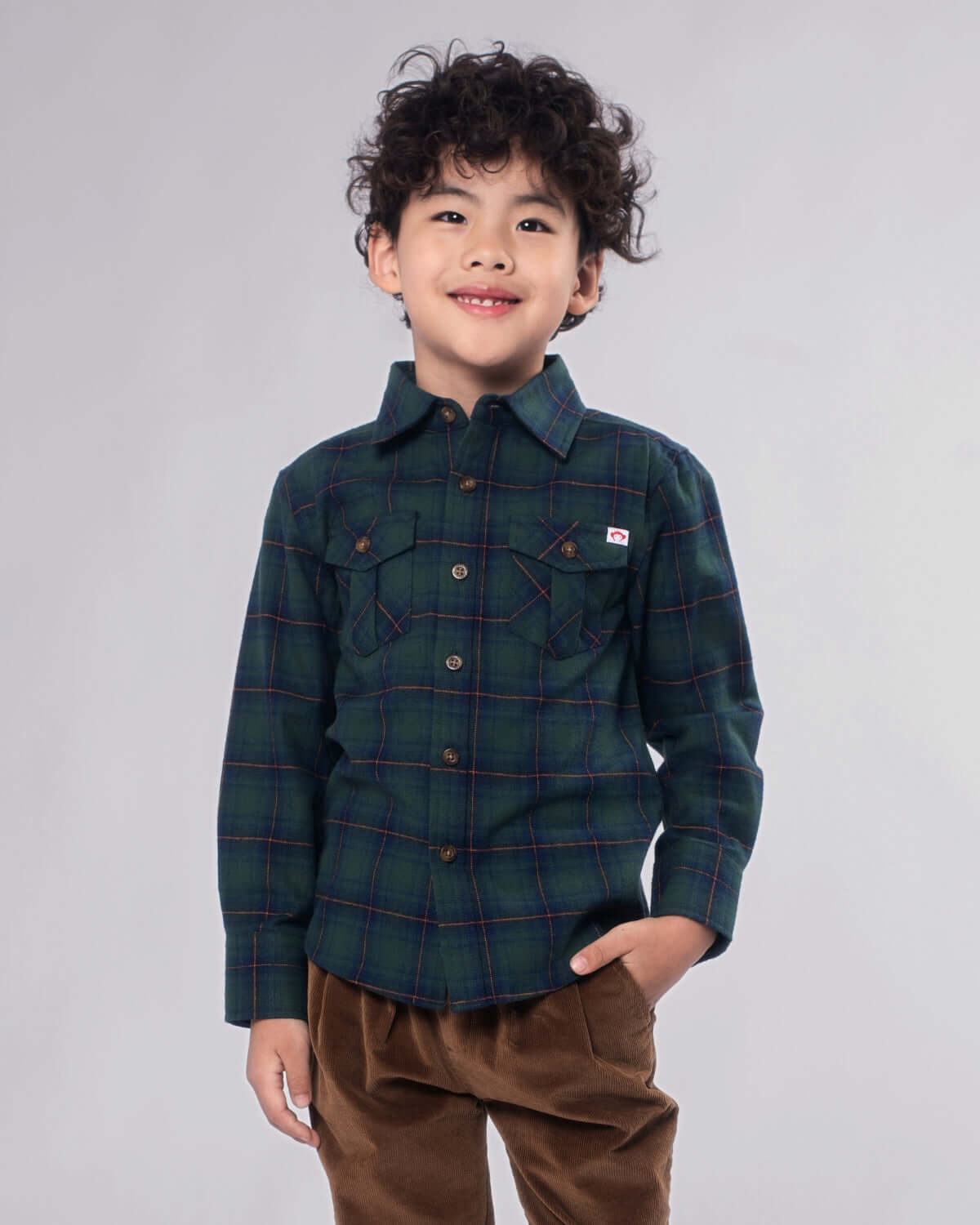 Appaman Appaman Flannel Shirt - Blue/Green Plaid