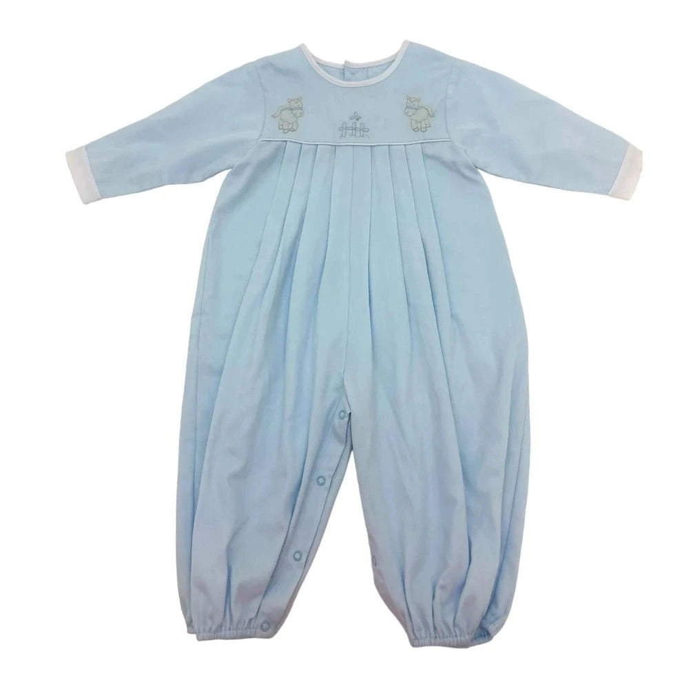 Auraluz Boys Apparel / Outfits / Infant Blue / 3 Mo Auraluz Boys Horse Pique Longall