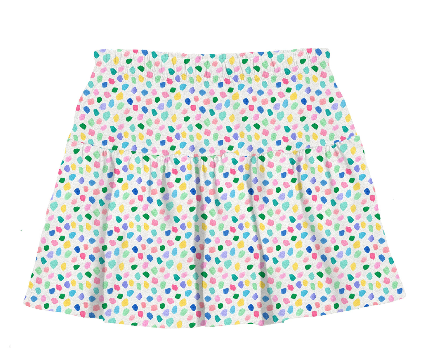 Azarhia LLCAzarhia Girls Ditsy Dots Gathered SkortBabysupermarket