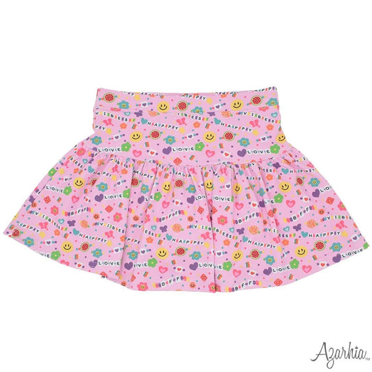 Azarhia Girls Friendship Bracelet Gathered Skort babysupermarket