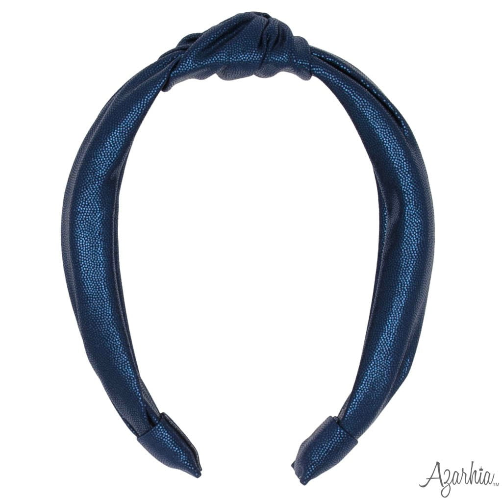 Azarhia LLC Azarhia Top Knot Headband - Navy Shimmer