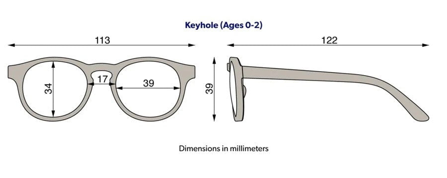 Babiators Accessories Babiators Orig. Keyhole: Irresistible Iris | Smoke Lens | 0-2yr