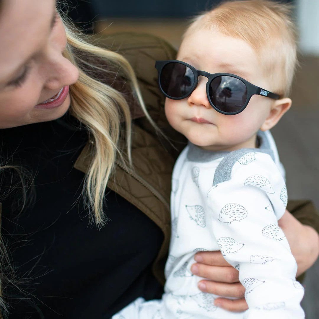 Babiators Orig. Keyhole: Jet Black | Smoke Lens | 0-2yr