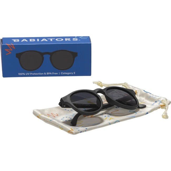 Babiators Orig. Keyhole: Jet Black | Smoke Lens | 0-2yr