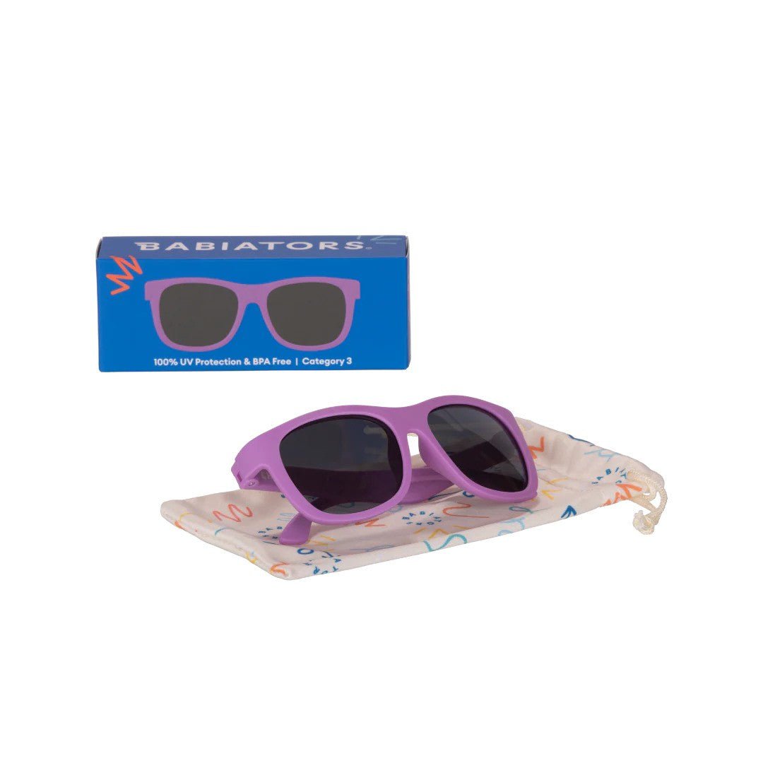 Babiators Orig. Navigator: A Little Lilac | Smoke Lens | 0-2yr