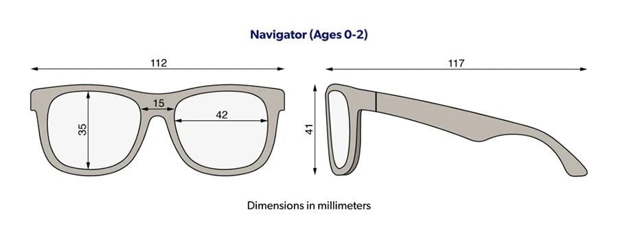 Babiators Apparel & Gifts Babiators Orig. Navigator: Jet Black | Smoke Lens | 0-2yr