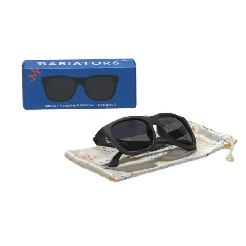 Babiators Apparel & Gifts Babiators Orig. Navigator: Jet Black | Smoke Lens | 0-2yr