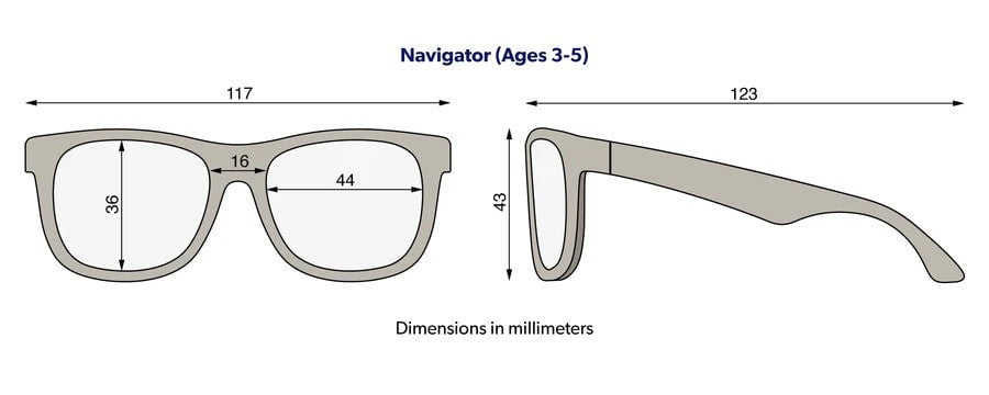 Babiators Accessories Babiators Orig. Navigator: Jet Black | Smoke Lens | 3-5yr