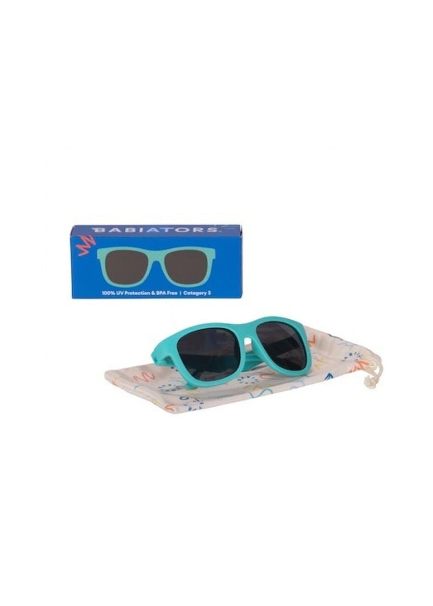 Babiators Orig. Navigator: Turquoise Tide | Smoke Lens | 3-5yr