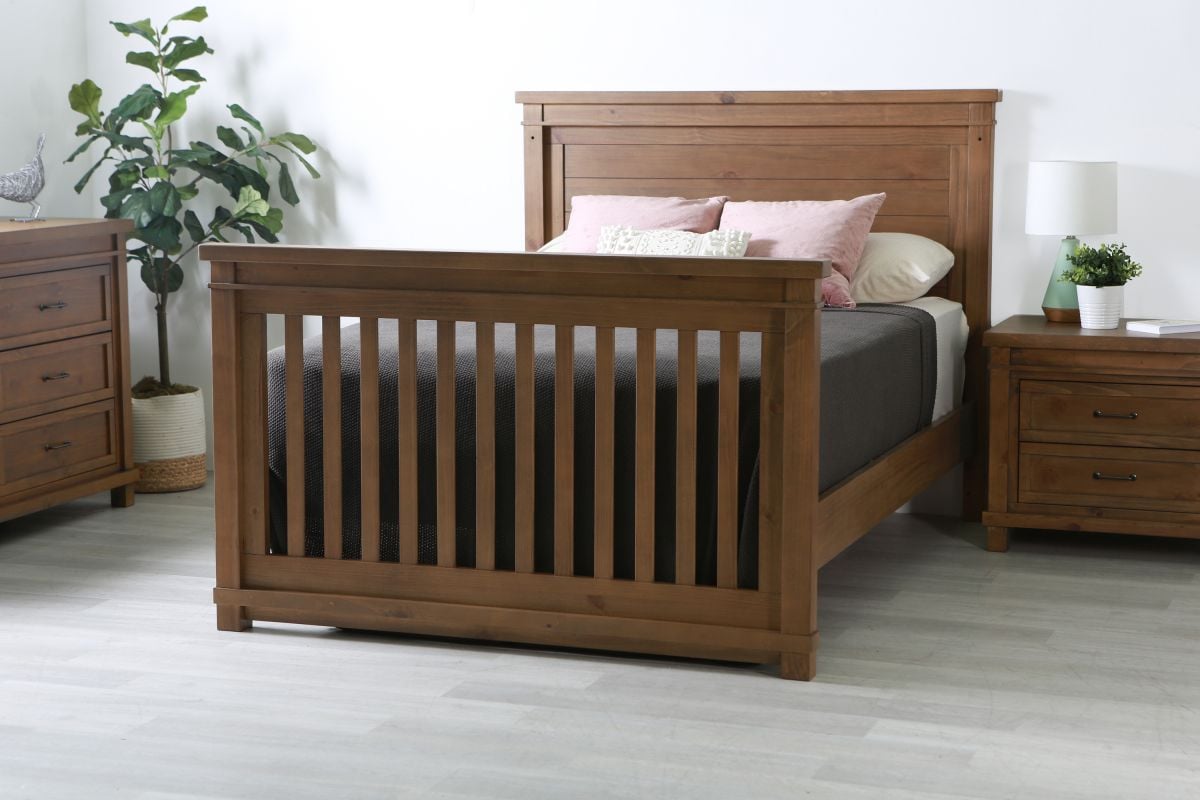 Baby Appleseed Rowan Convertible Crib in Sandwash