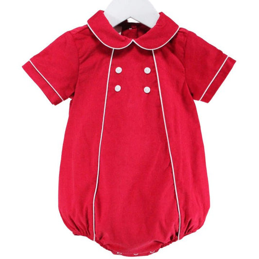 Baby Blessings Boys Apparel / Outfits / Infant Red & White / 3 Mo Baby Blessings Red & White Michael Bubble