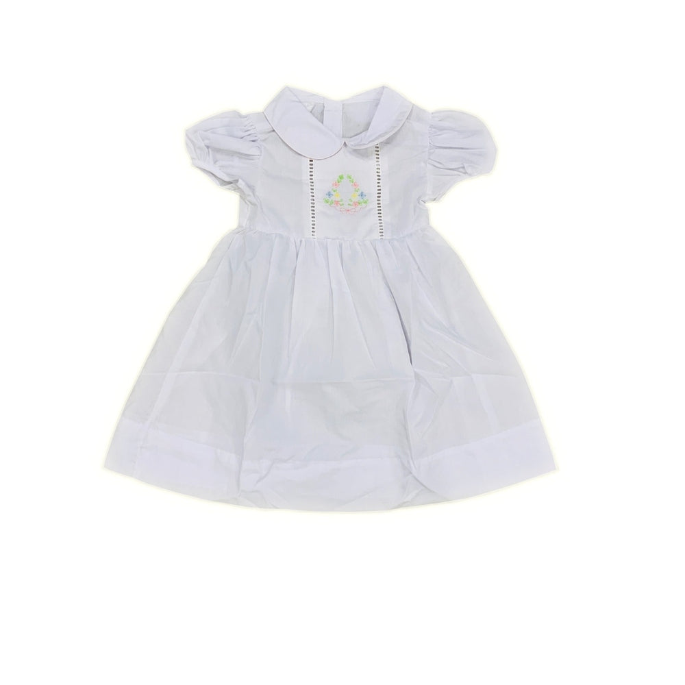 Baby Blessings White Blossom Crown Harper Dress babysupermarket
