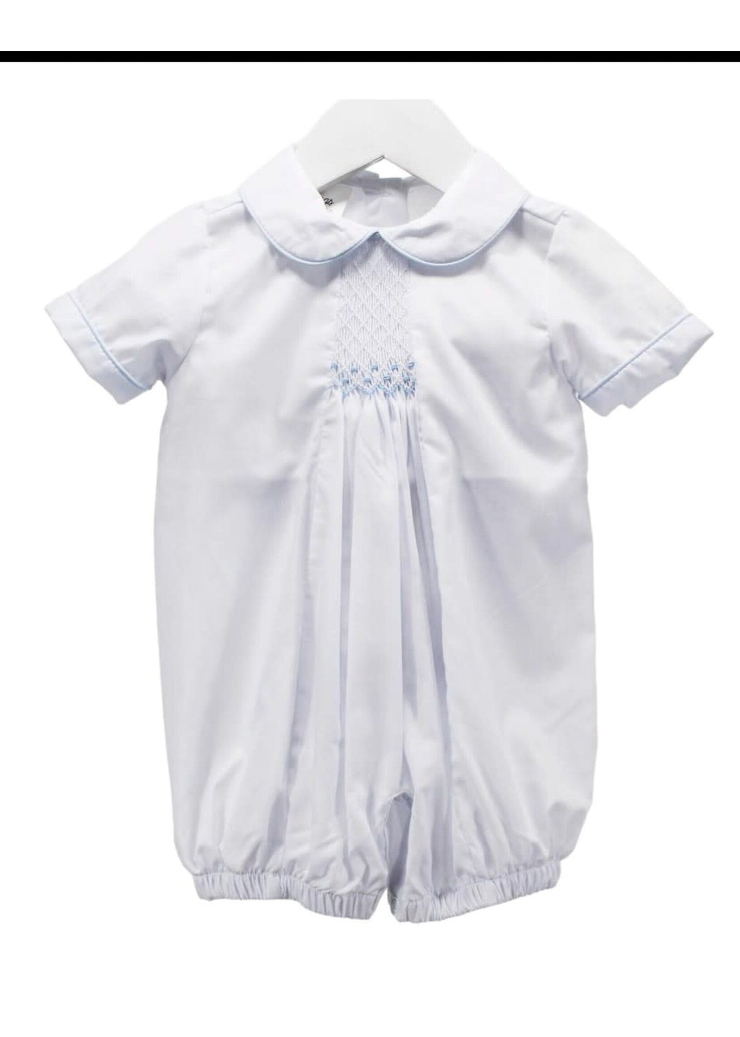 Baby Blessings Apparel & Gifts Baby Blessings White Oliver Romper