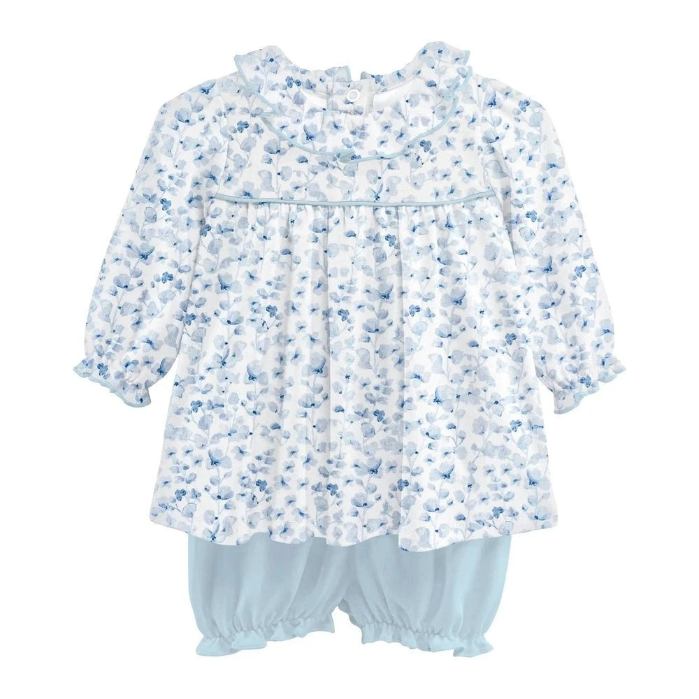 Baby Club Chic Girls Apparel / Playsets / Infant 9-12 Mo / Multi Baby Club Chic Blue Begonias Bloomer Set