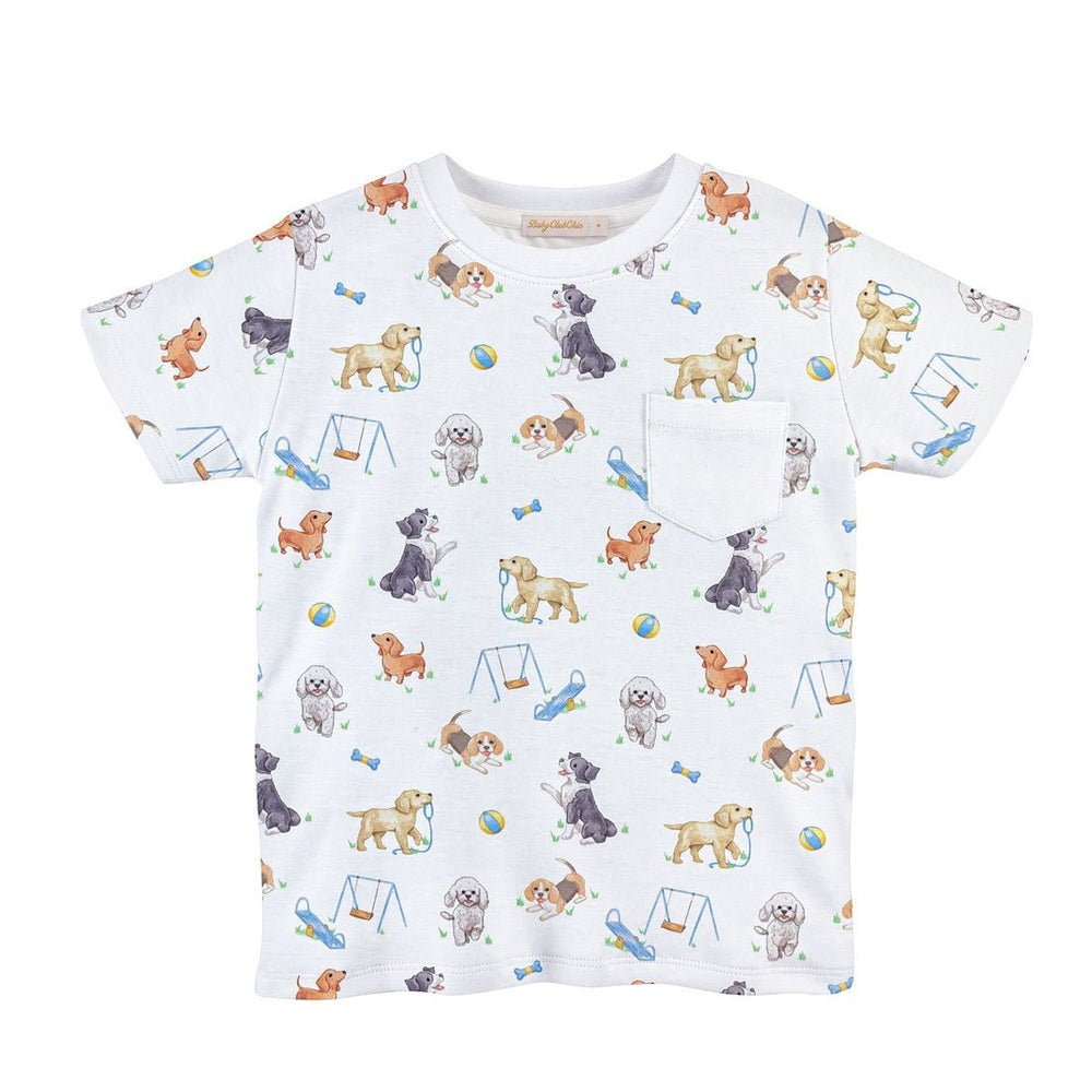 Baby Club Chic Boys Doggie Park Printed T-Shirt babysupermarket