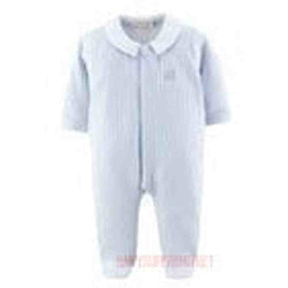 Baby Club ChicBaby Club Chic Boys Train Footie with Stitch CollarBabysupermarket