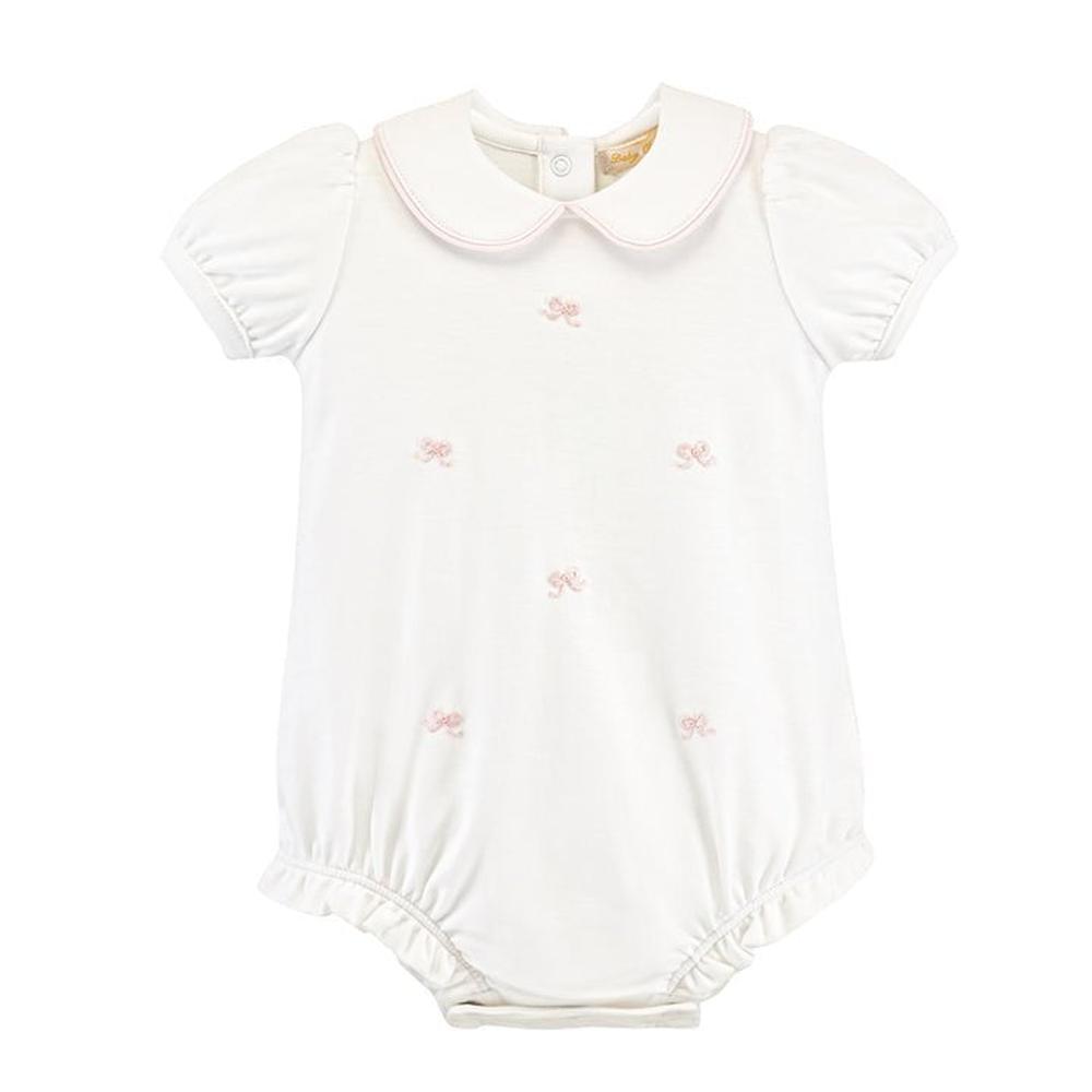 Baby Club Chic Girls Scattered Bows Embroidered Bubble babysupermarket