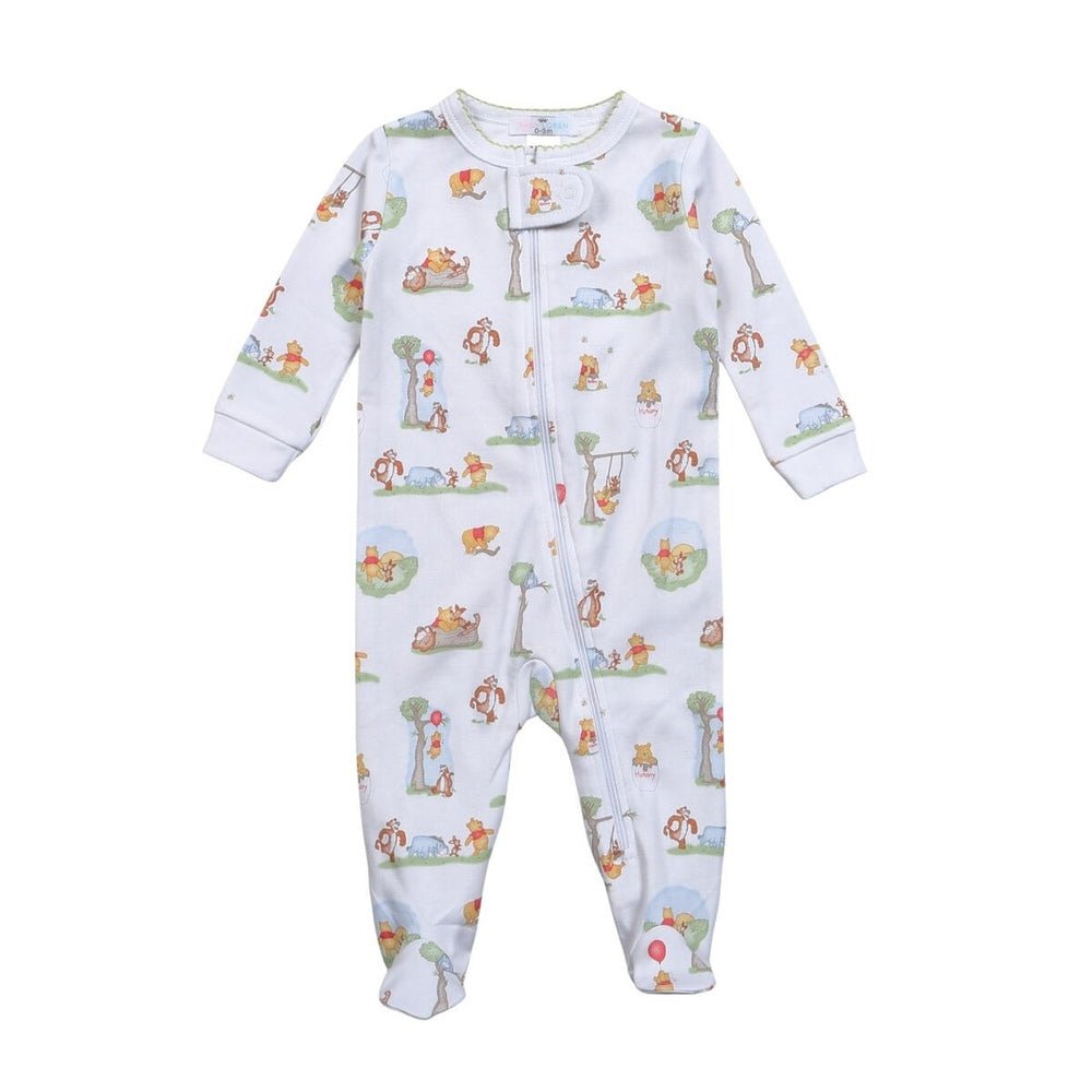Baby Loren Infant Preemie / Multi Baby Loren Boys Honey Bear Pima Zipper Footie