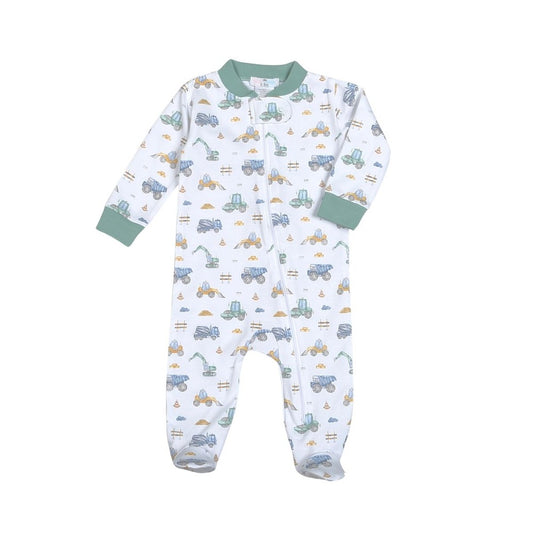 Baby Loren Kidstruction Zone Adventures Zipper Footie babysupermarket