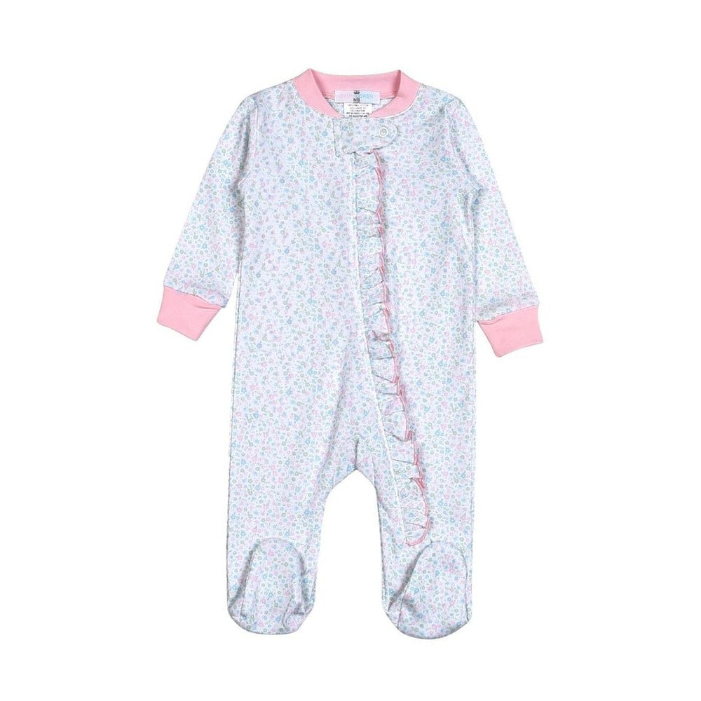 Baby Loren Mini Floral Zipper Footie