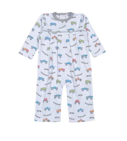 Baby Loren Monster Trucks / 3-6 Mo Baby Loren Monster Trucks Pima Romper