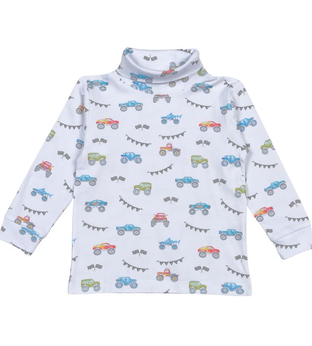 Baby Loren Monster Trucks / 2 Toddler Baby Loren Monster Trucks Pima Turtleneck