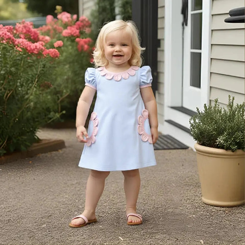 Baby LorenBaby Loren Patti Blue DressBabysupermarket