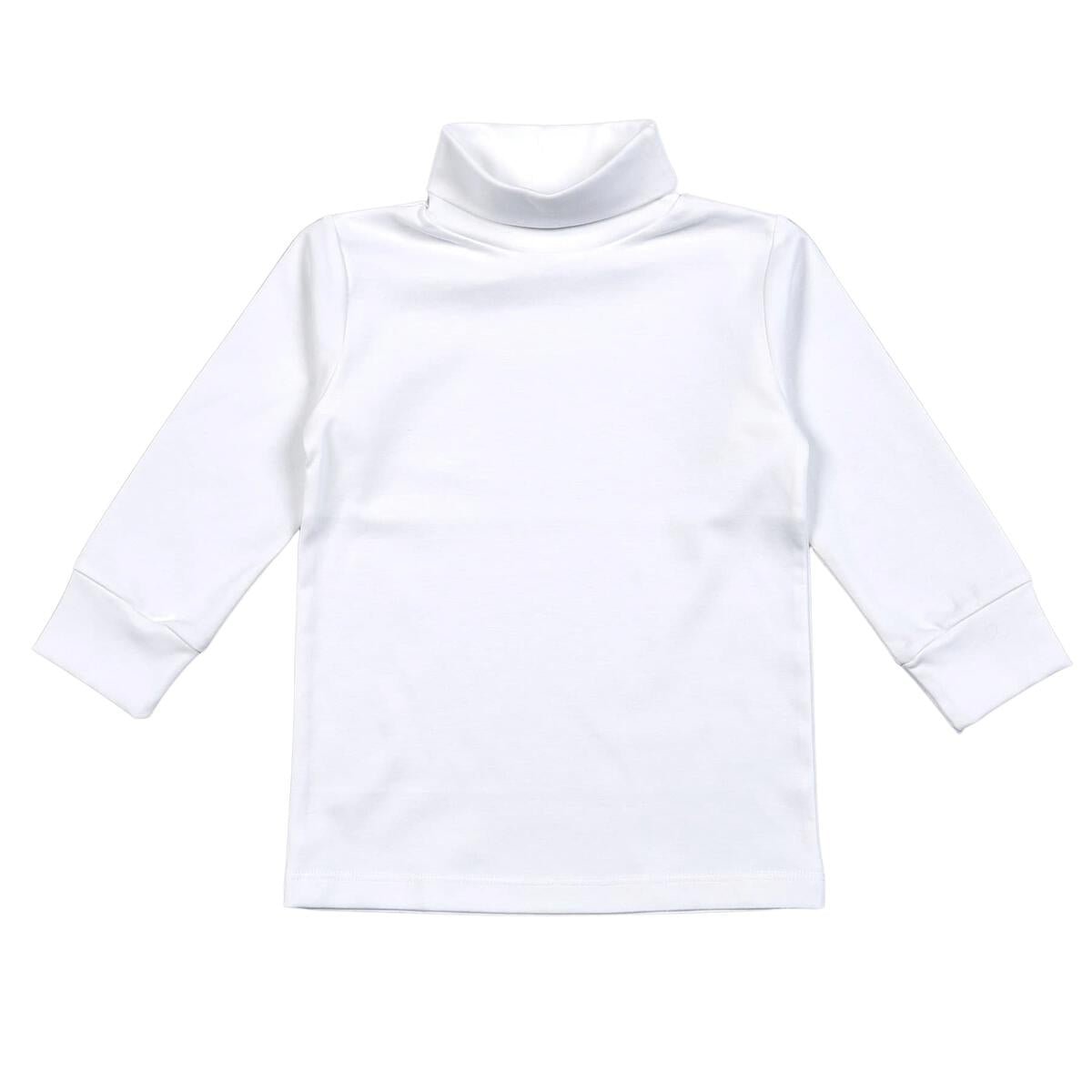 Baby Loren White Pima Turtleneck