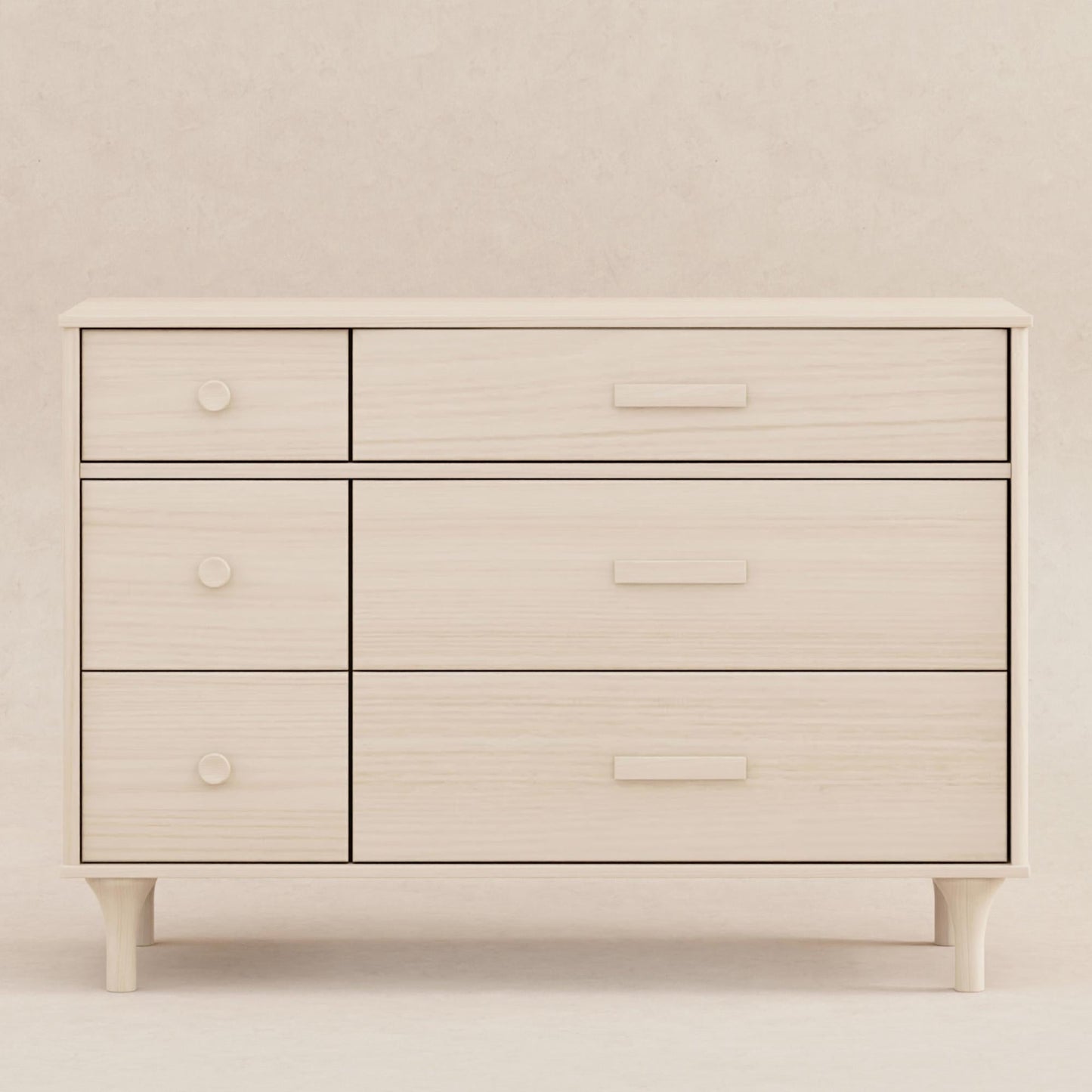 Babyletto Dressers Washed Natural Babyletto Lolly 6-Drawer Double Dresser