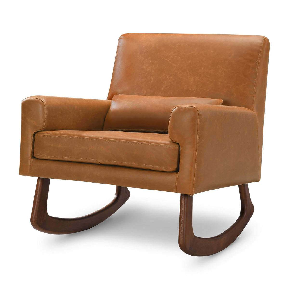 Babyletto Gliders & Rockers Tan Vegan Leather Babyletto Sleepytime Rocker in Vegan Leather