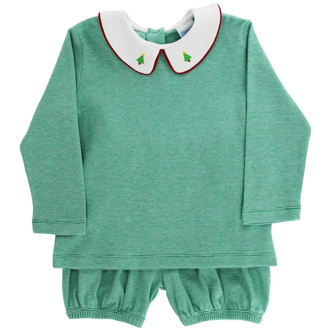 Bailey Boys Christmas Trees Bloomer Set - Boy